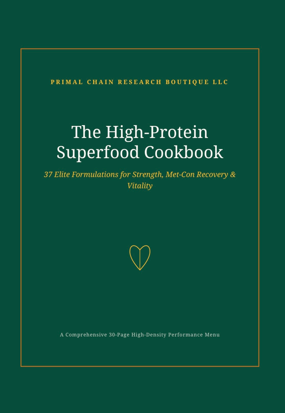 Digital high protein cookbook