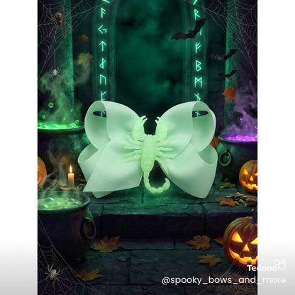 Spooky hair bows