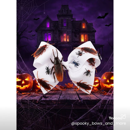Spooky hair bows